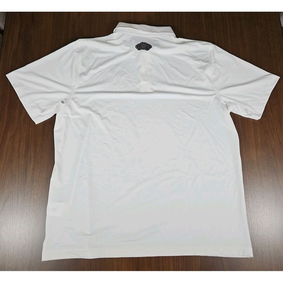 NWT Under Armour Mens 2XL Loose Polo White With Navy Academy Logo - Picture 10 of 12